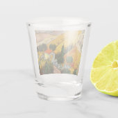 Landschap met House en Ploughma Vincent van Gogh Shot Glas (Achterkant)