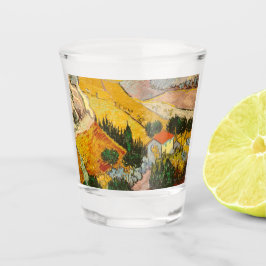 Landschap met House en Ploughma Vincent van Gogh Shot Glas