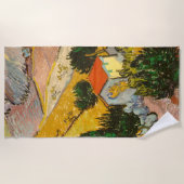 Landschap met House en Ploughma Vincent van Gogh Strandlaken (Voorkant)
