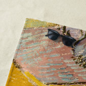 Landschap met House en Ploughma Vincent van Gogh Strandlaken (In situ)