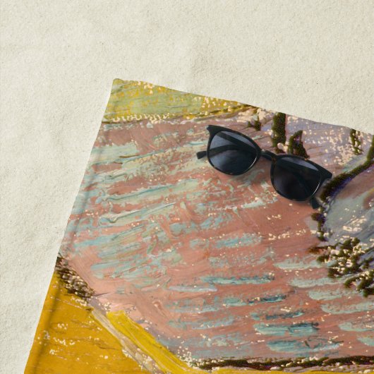 Landschap met House en Ploughma Vincent van Gogh Strandlaken (In situ)