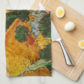 Landschap met House en Ploughma Vincent van Gogh Theedoek (Quarter Fold)