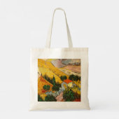 Landschap met House en Ploughma Vincent van Gogh Tote Bag (Achterkant)
