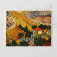 Landschap met House & Plowman, Vincent Van Gogh