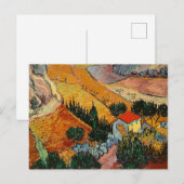 Landschap met huis en ploeger, briefkaart (Voorkant / Achterkant)