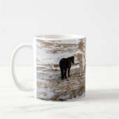 Landschap met IJslandse paarden Koffiemok (Links)