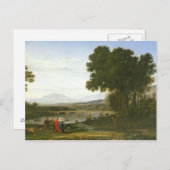 Landschap met Jacob, Laban en Labans Briefkaart (Voorkant / Achterkant)