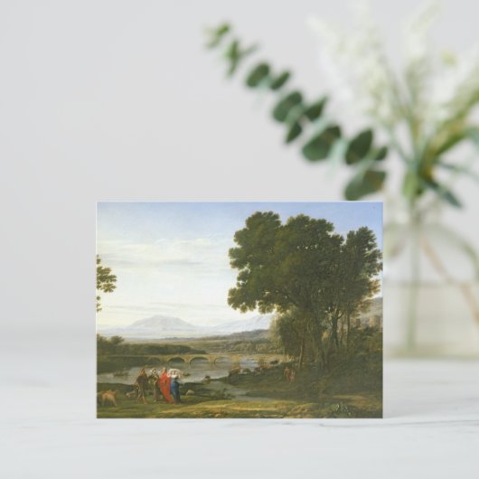 Landschap met Jacob, Laban en Labans Briefkaart (Staand voorkant)