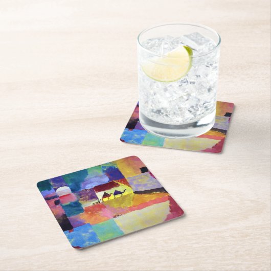 Landschap met kamelen, Paul Klee Kartonnen Onderzetters (Insitu)