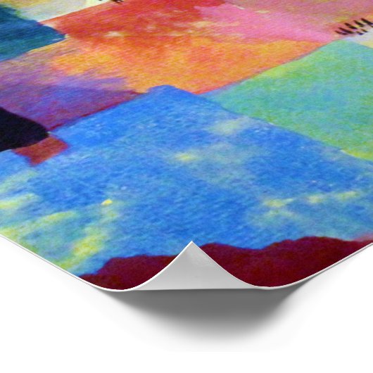 Landschap met kamelen, Paul Klee Poster (Hoek)