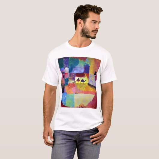 Landschap met kamelen, Paul Klee T-shirt (Voorkant volledig)