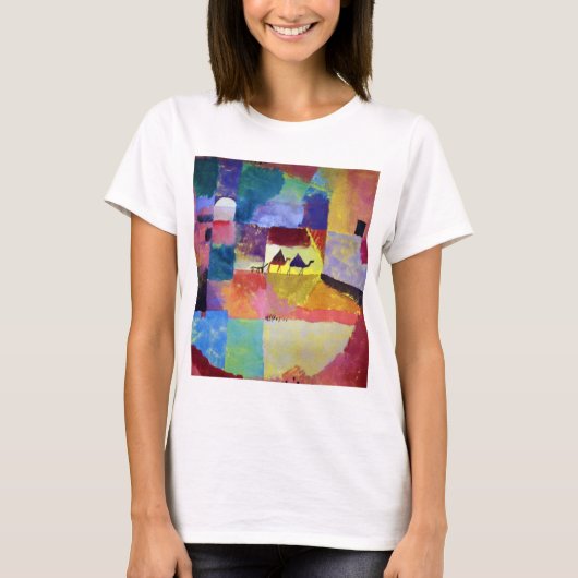 Landschap met kamelen, Paul Klee T-shirt (Voorkant)