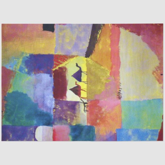 Landschap met kamelen, Paul Klee Tissuepapier (Voorkant)