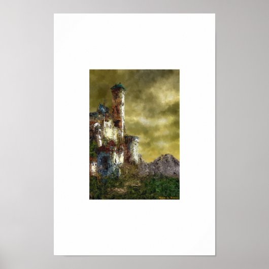 Landschap met kasteel III Poster (Voorkant)