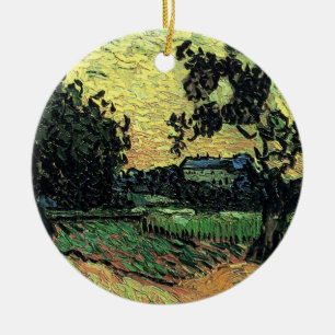 Landschap met Kasteel van Auvers door Vincent van Keramisch Ornament