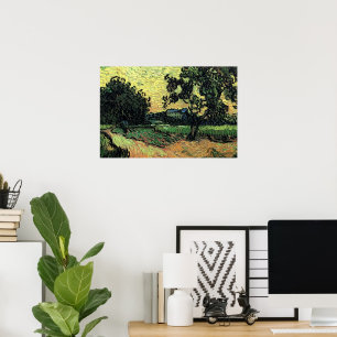 Landschap met Kasteel van Auvers door Vincent van Poster
