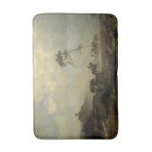 Landschap met kasteelruïnes en ruiters badmat (Voorkant Verticaal)