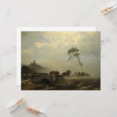 Landschap met kasteelruïnes en ruiters kaart (Voorkant / Achterkant in situ)