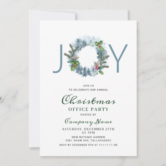 Landschap met kerstfeestdag kaart (Voorkant)