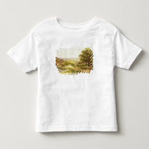 Landschap met kinderen door een Pond, 1884 Kinder Shirts