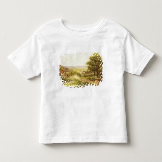 Landschap met kinderen door een Pond, 1884 Kinder Shirts (Voorkant)