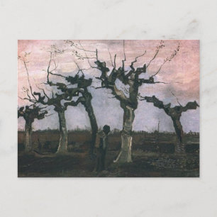 Landschap met knotwilgen briefkaart