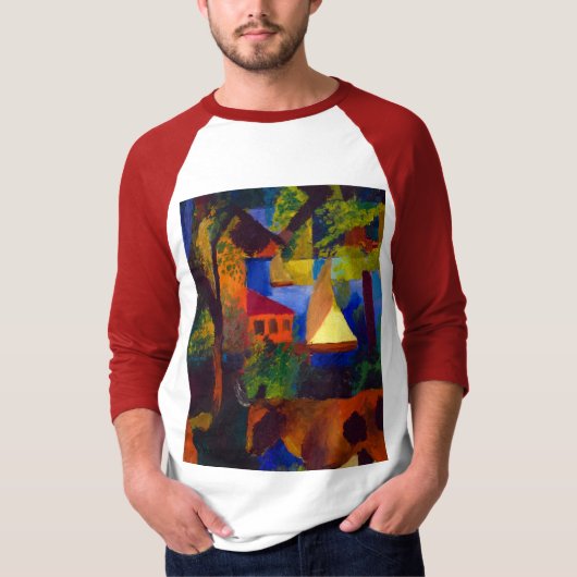 Landschap met Koeien, 1914 door August Macke T-shirt (Voorkant)