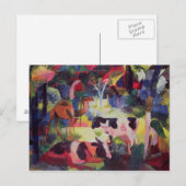 Landschap met Koeien en een kameel Briefkaart (Voorkant / Achterkant)