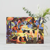 Landschap met koeien en een kameel kaart (Staand voorkant)