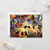 Landschap met koeien en een kameel kaart (Voorkant / Achterkant in situ)