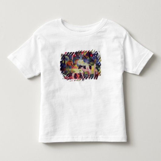 Landschap met koeien en een kamel kinder shirts (Voorkant)