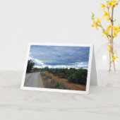 Landschap met landweg kaart (Gele Bloem)