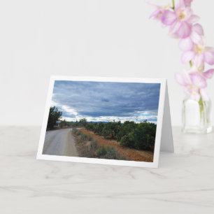 Landschap met landweg kaart