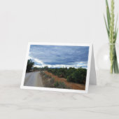 Landschap met landweg kaart (Voorkant)