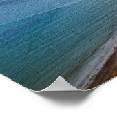 Landschap met lichtstraal op golfbaan poster (Hoek)