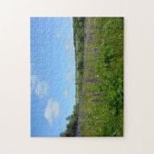 Landschap met lupinen  - legpuzzel (Verticaal)