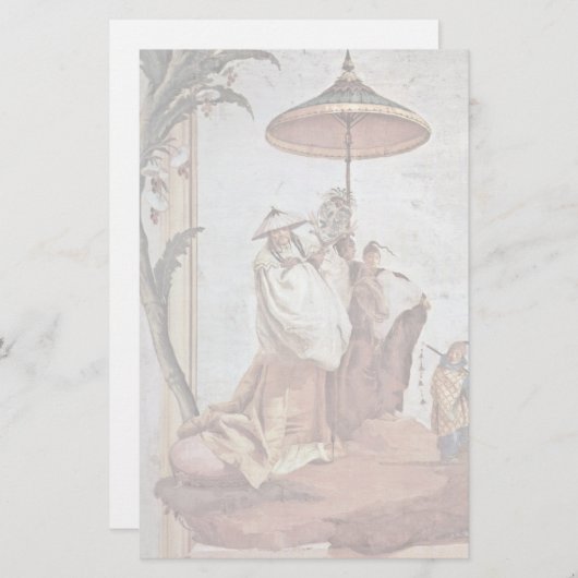 Landschap met Mandarijnenboom Briefpapier (Voorkant / Achterkant)