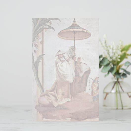 Landschap met Mandarijnenboom Briefpapier (Staand voorkant)