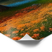 Landschap met meer, huisje en bomen-324563 perfect poster (Hoek)