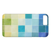 Landschap met meerkleurige gepixelde vierkanten Case-Mate iPhone case (Achterkant (Horizontaal))