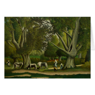 Landschap met Milkmaïden door Henri Rousseau