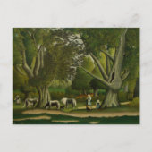 Landschap met Milkmaïden door Henri Rousseau Briefkaart (Voorkant)