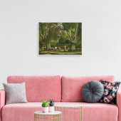 Landschap met Milkmaïden door Henri Rousseau Canvas Afdruk (Insitu (Woonkamer))