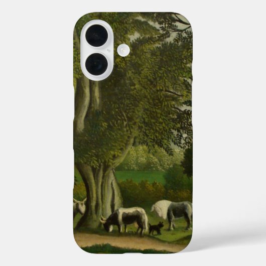 Landschap met Milkmaïden door Henri Rousseau Case-Mate iPhone Case (Achterkant)