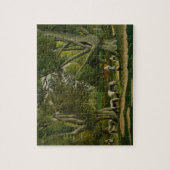 Landschap met Milkmaïden door Henri Rousseau Legpuzzel (Verticaal)