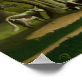 Landschap met Milkmaïden door Henri Rousseau Poster (Hoek)