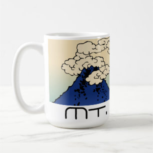 Landschap met Mt. Fuji en wolken  Koffiemok