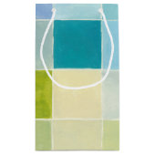 Landschap met multigekleurde vierkantjes klein cadeauzakje (Achterkant)