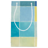 Landschap met multigekleurde vierkantjes klein cadeauzakje (Voorkant)