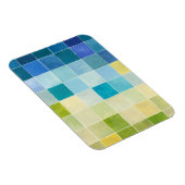 Landschap met multigekleurde vierkantjes magneet (Rechterzijde)